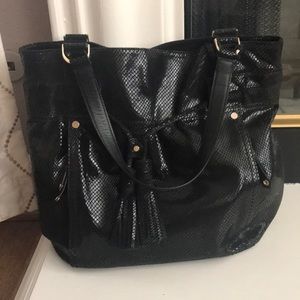 Cole Haan Black Snakeskin purse